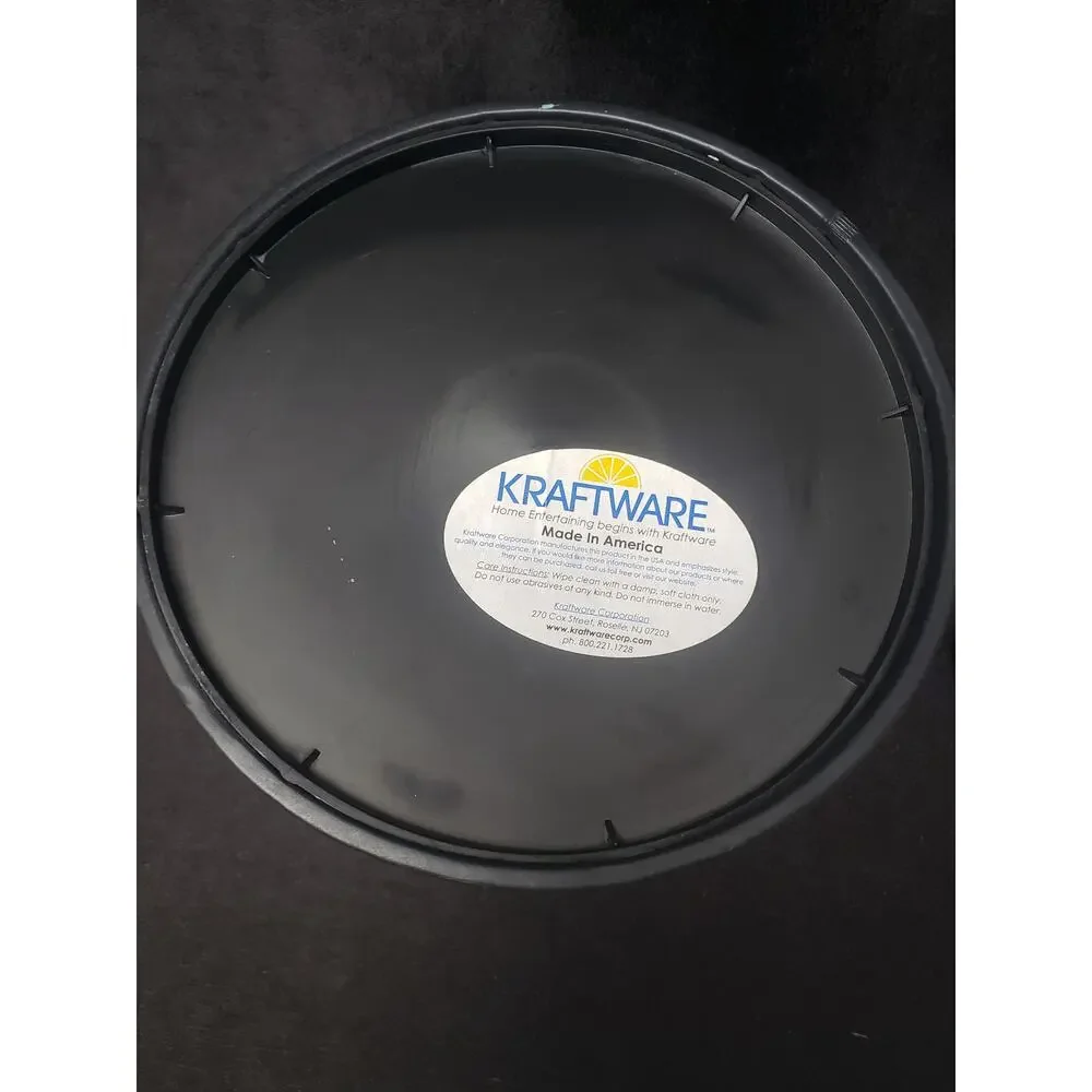 Kraftware Collection Fleur De Lis Black Pastime Ice Bucket Social Club Wine Plug